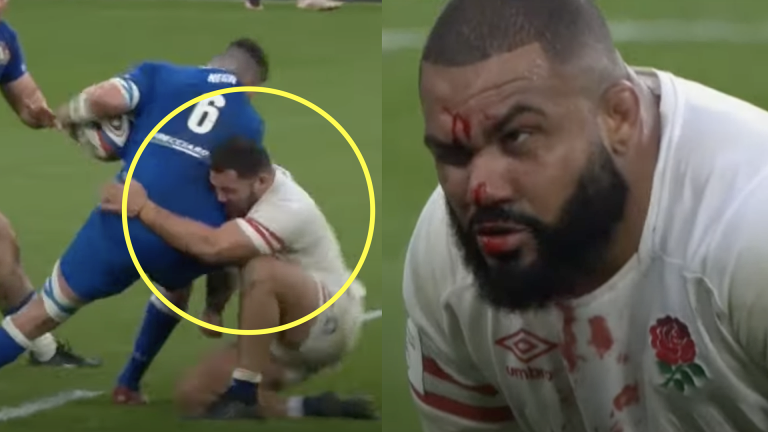 Rare Scenes As Ellis Genge Is Hit So Hard He Injures His Own Teammate ...