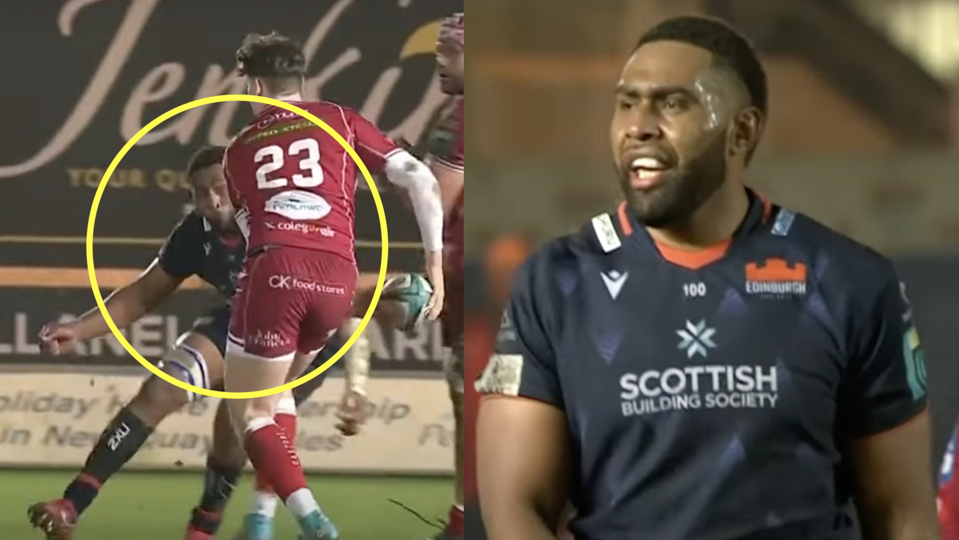Why you should never hesitate with the ball when 115kg Fijian is opposite