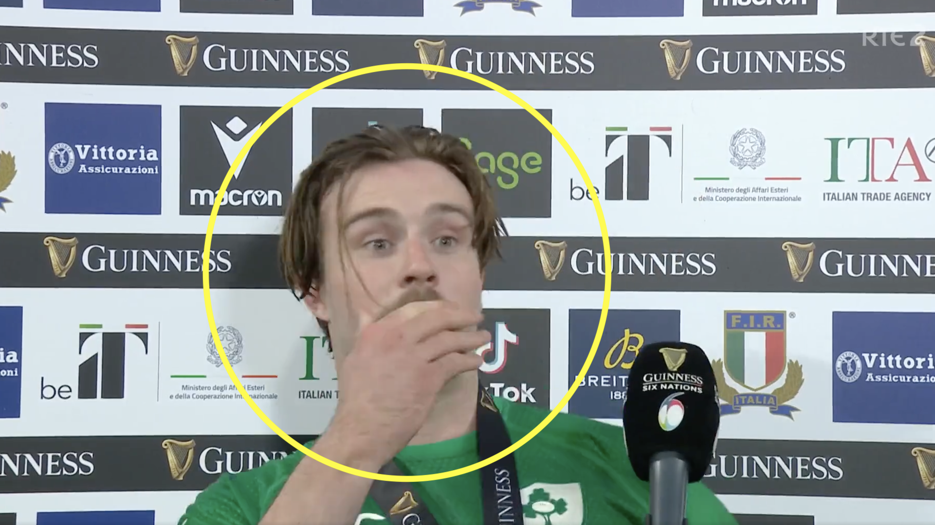 Viewers appalled as foul mouthed Ireland MOTM produces expletive-laden interview
