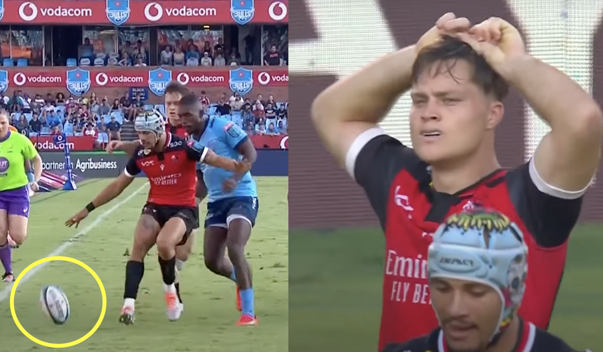 Bouncing ball makes a mockery of defenders yet again in bizarre try