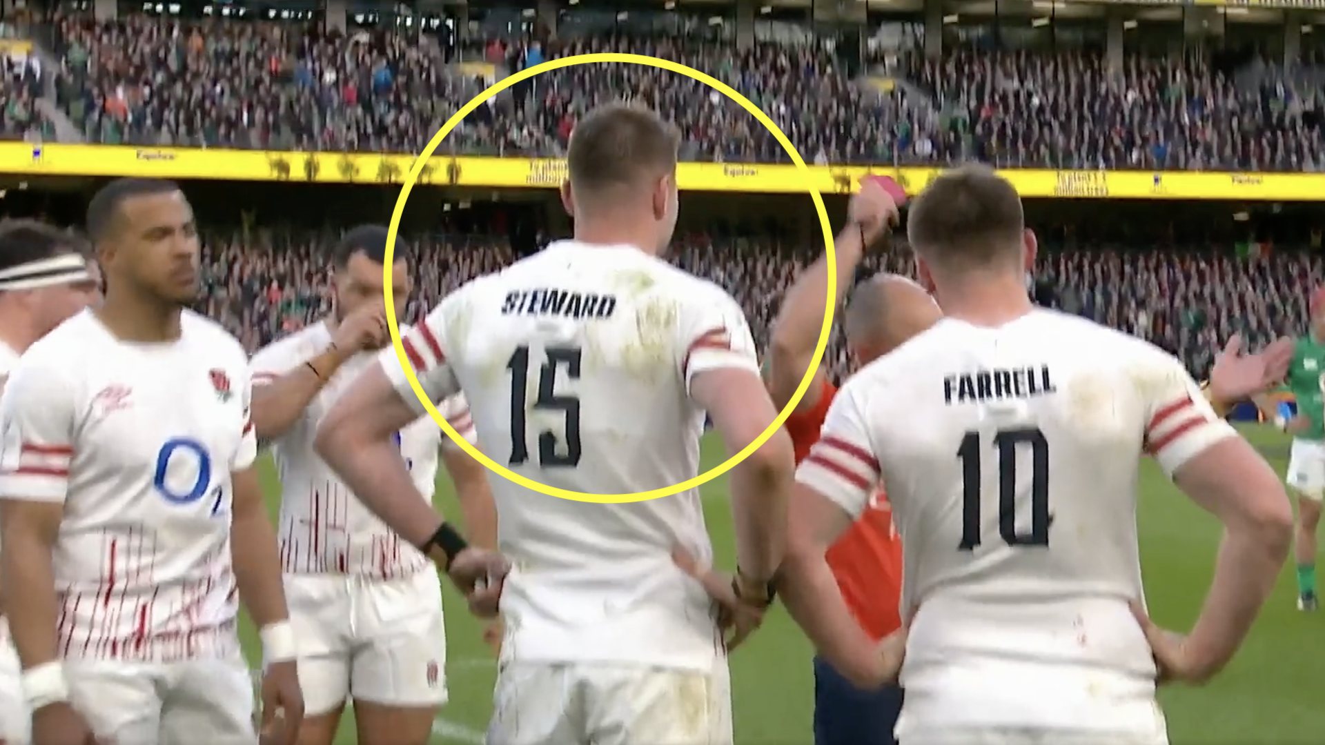 'Let's start playing touch'- England red card creates social media storm