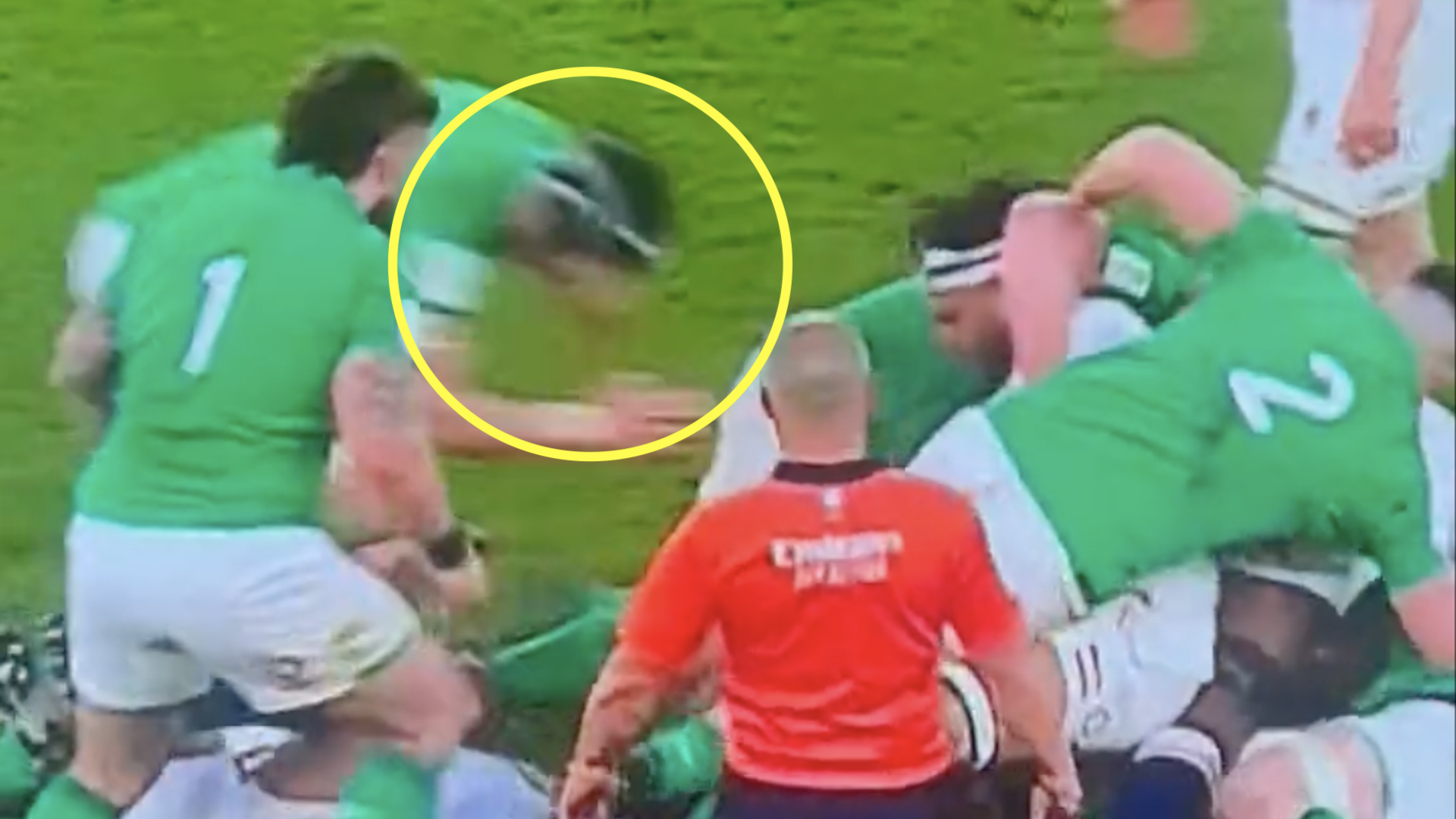Clear-cut Ireland red card inexplicably missed immediately in front of referee