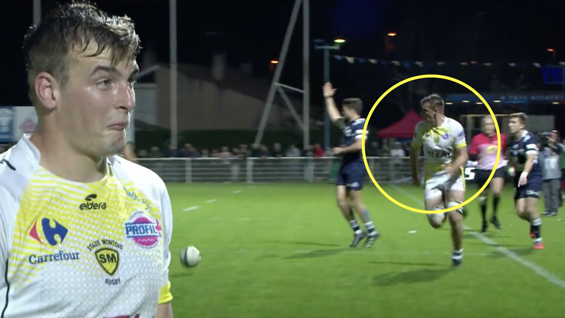 This one-in-a-million try is guaranteed never to be seen again