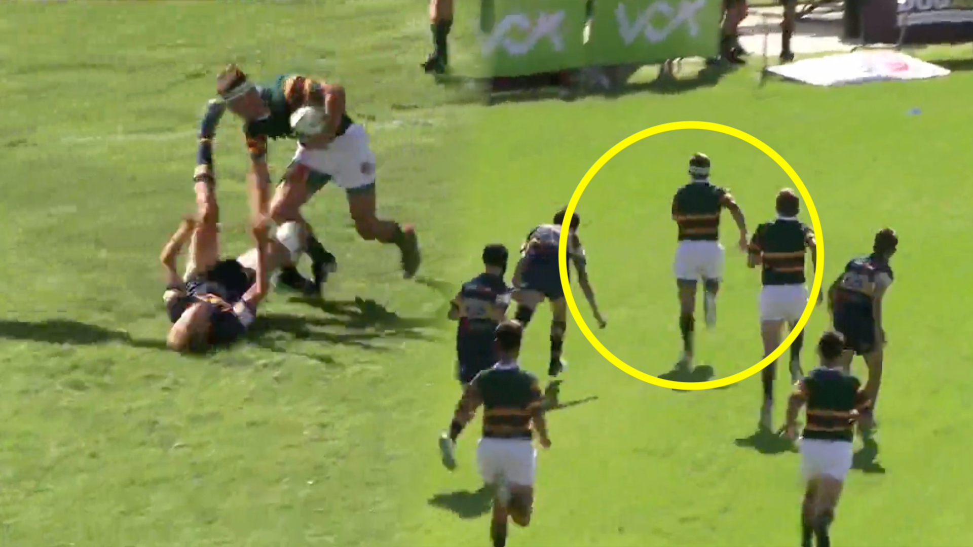 South African 15-year-old enters full beast mode on way to try line