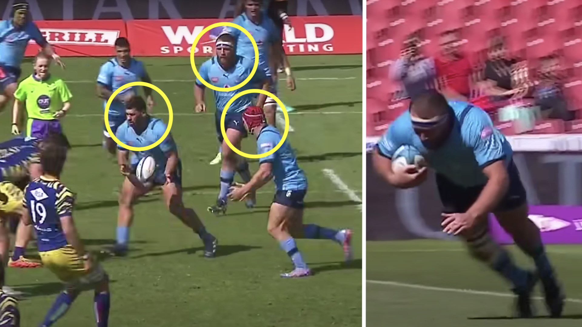 Backs officially obsolete in South Africa after Bulls' 350kg front row's 60m try