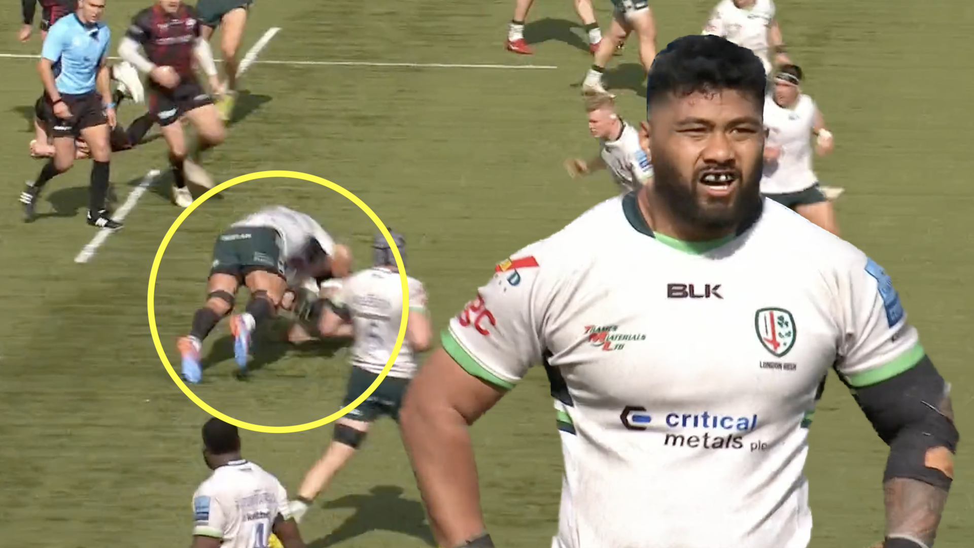 No8 shows his class after 250kg tackle of the season against Saracens