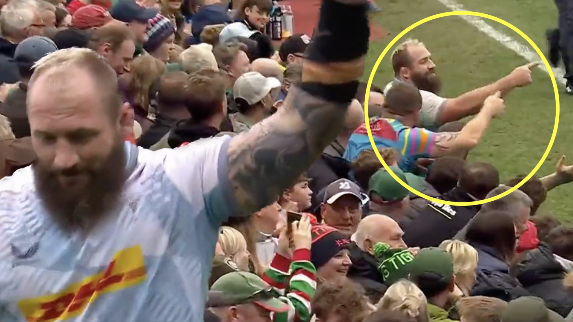 Joe Marler saved his strangest moment for the final seconds of the season