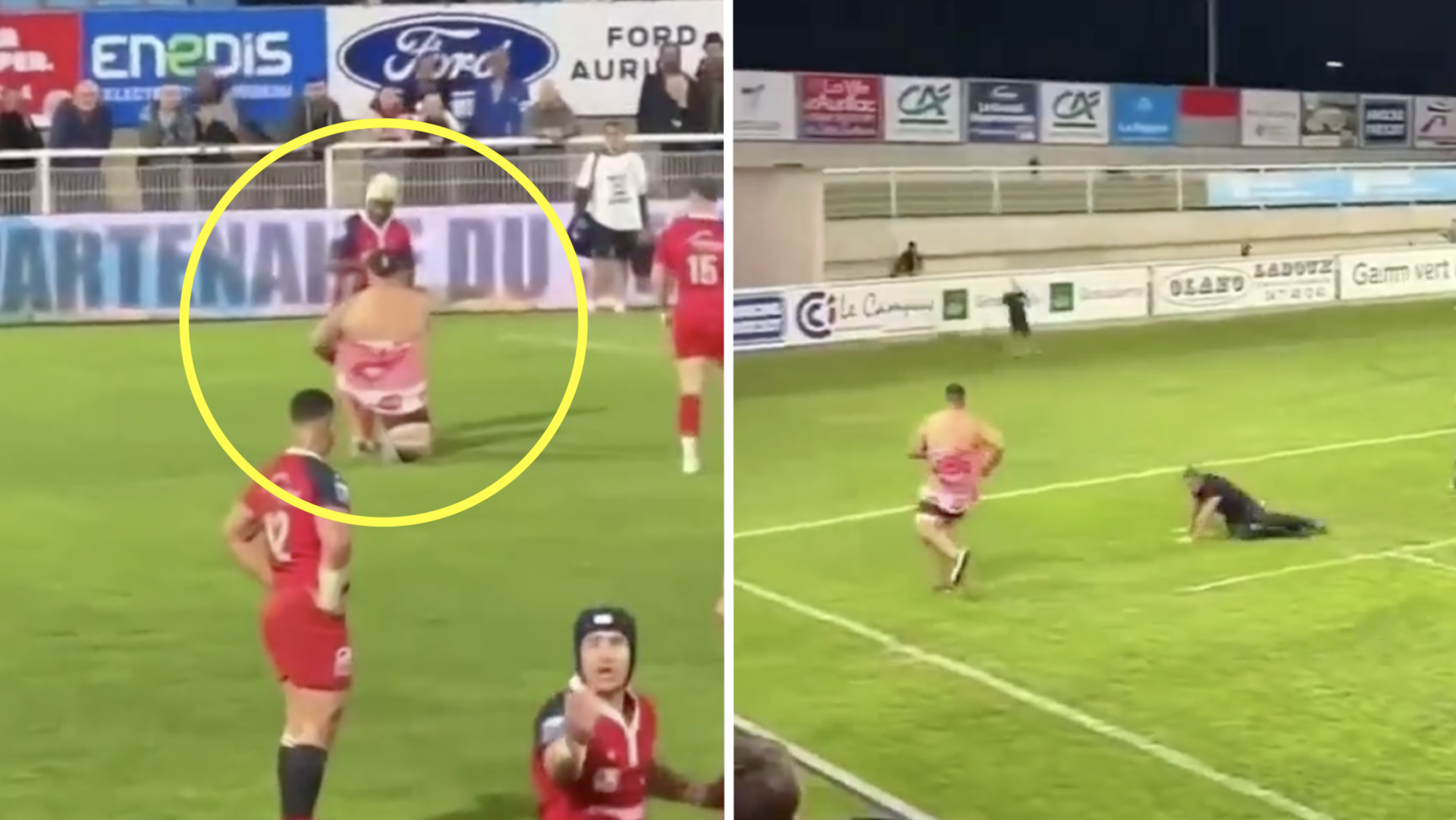Legendary pitch invader was unstoppable against security team