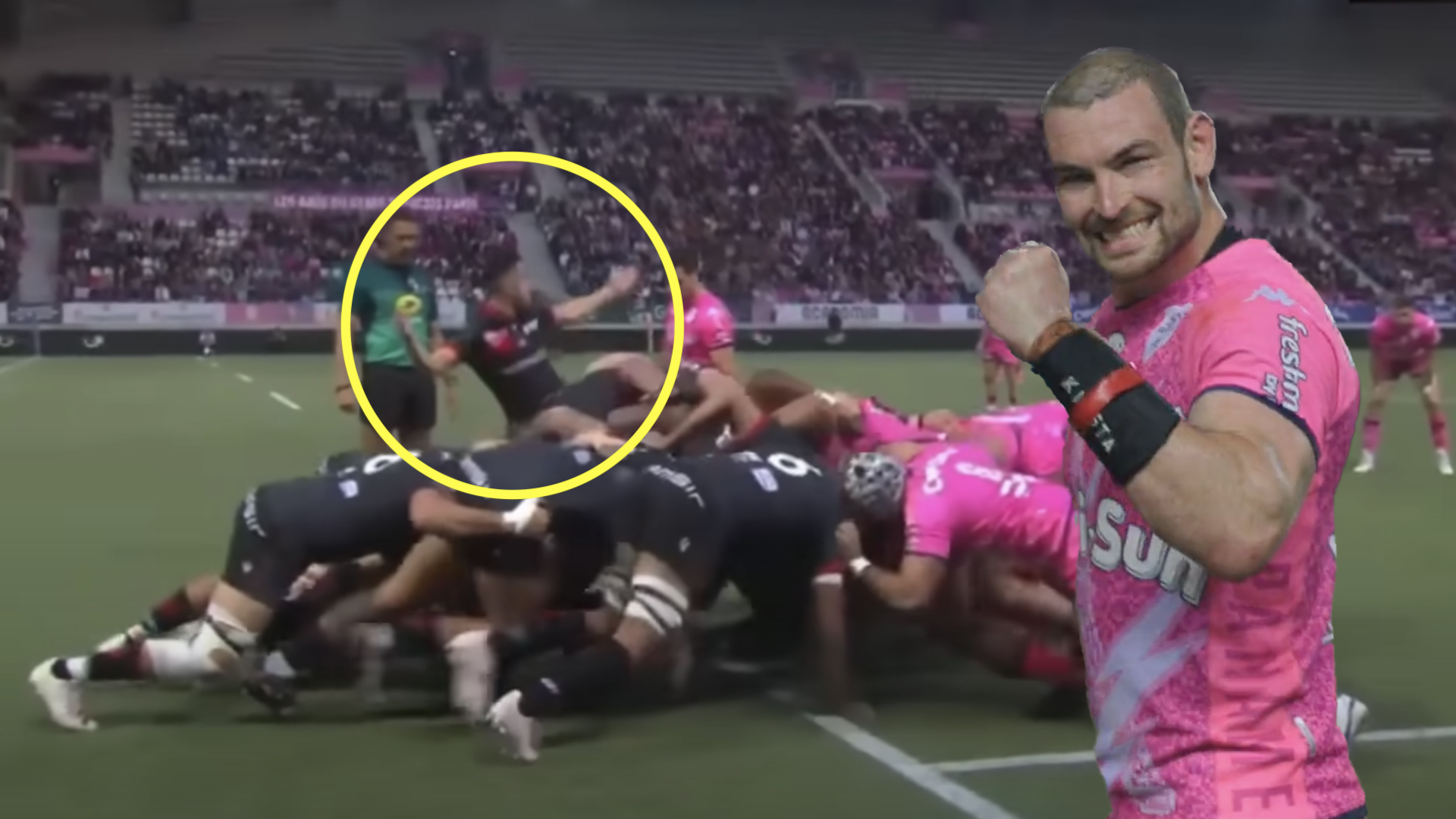 Flanker gets away with ultimate act of gamesmanship right in front of referee