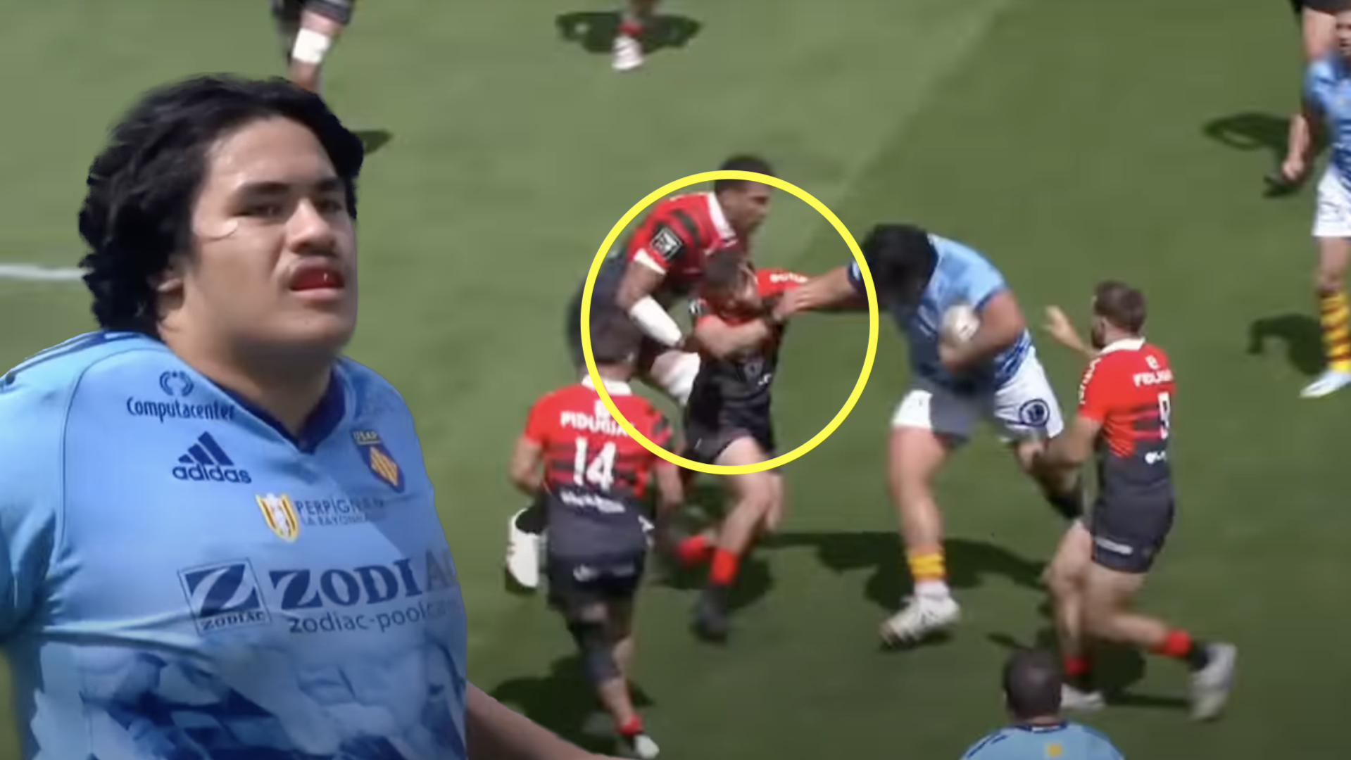 Six Nations star learns tough lesson after going high on 149kg Posolo Tuilagi