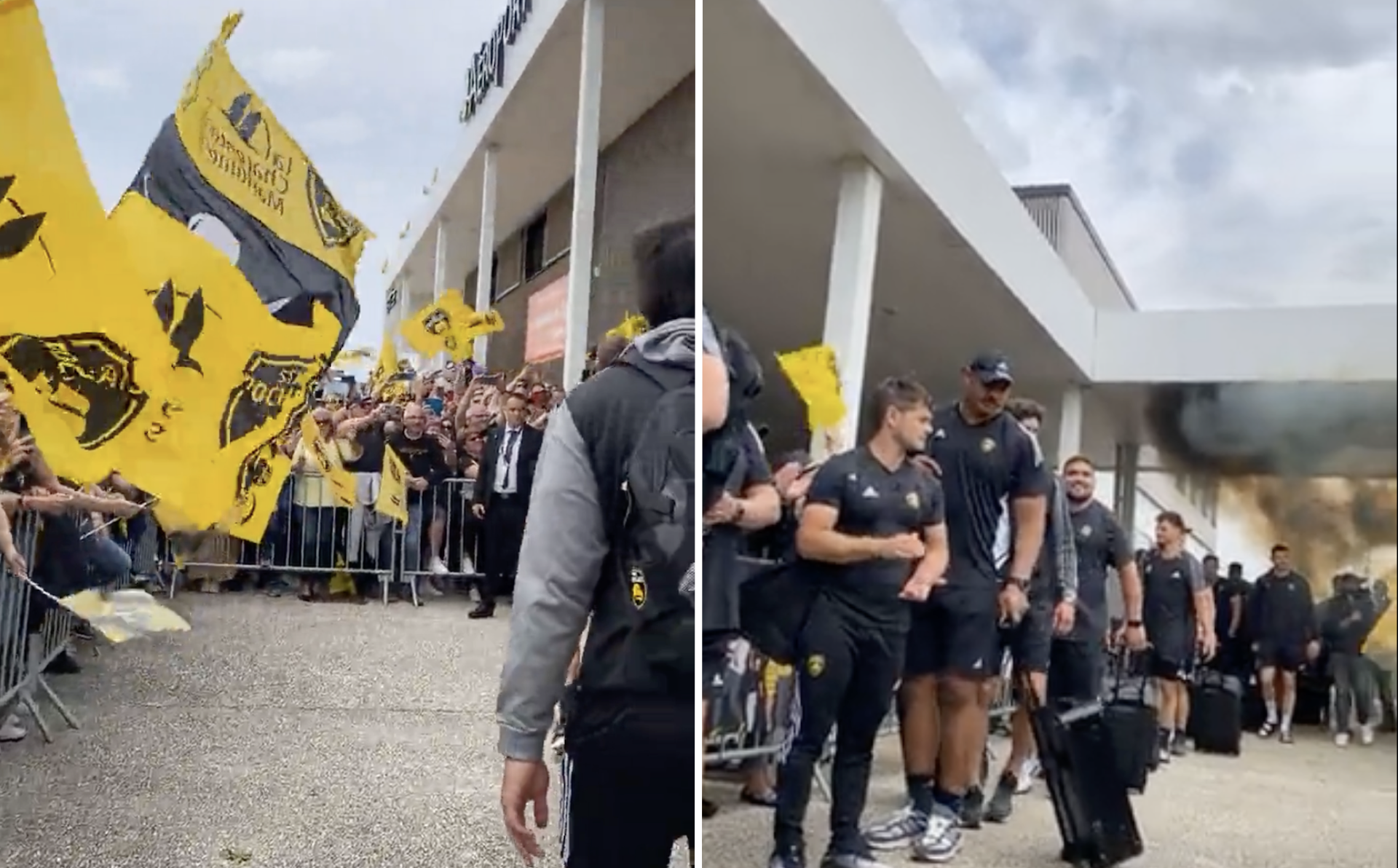 La Rochelle receive epic send off from fans ahead of Champions Cup final