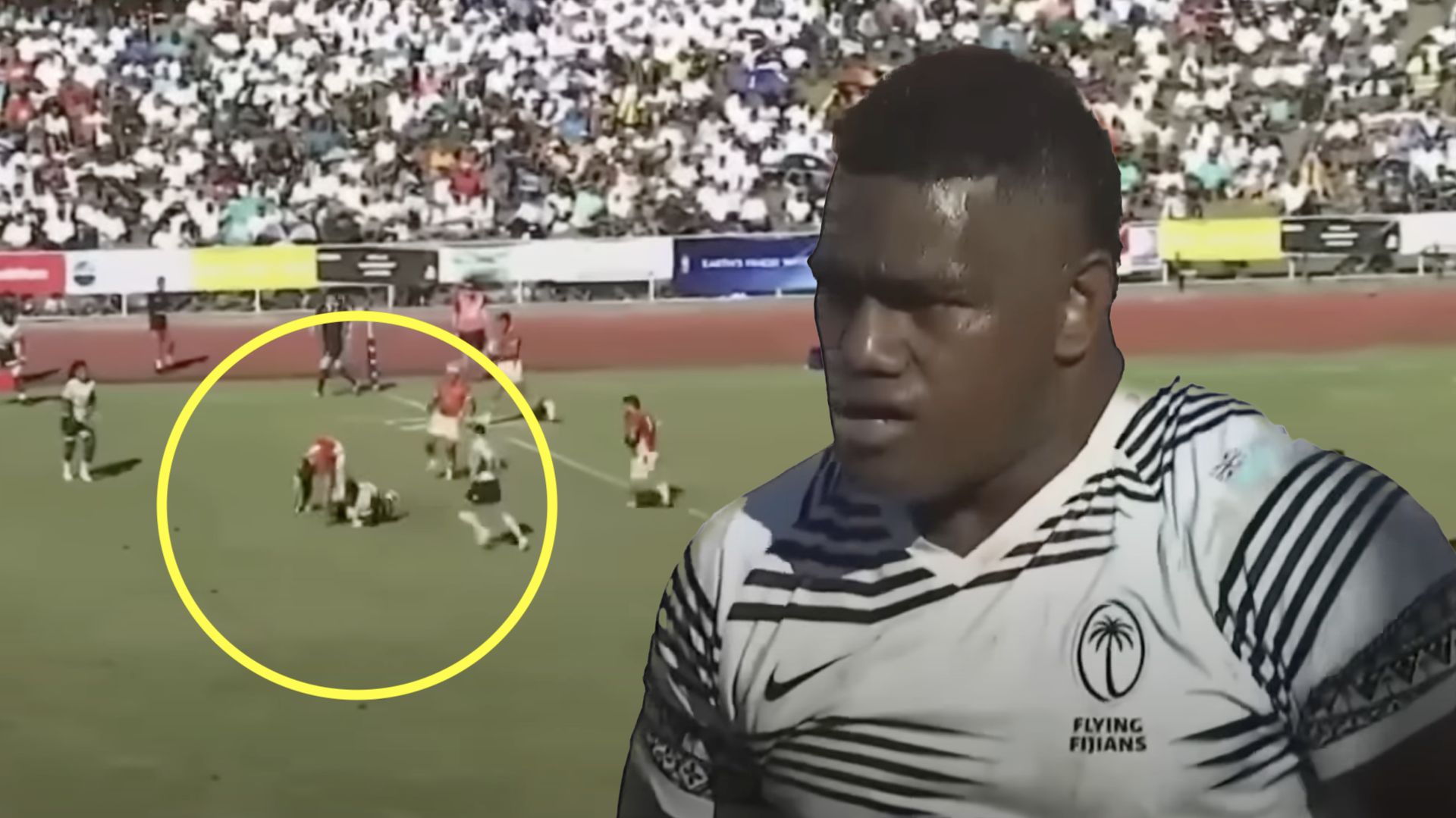 Tongan ex All Black smashes Josua Tuisova in rarest sight in rugby
